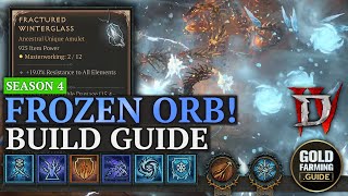 Frozen Orb Conjurations Best Sorcerer Build Guide Season 4 for High Level Pit Farming amp Uber Bosses [upl. by Monarski]