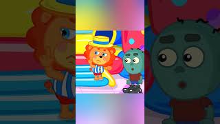 LionET  Popcorn pool  Cartoon for Kids [upl. by Naujud652]