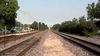 Metra express at 70 MPH track speed while standing 2 FT from the tracks [upl. by Gaddi75]