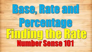 Finding the Rate Base Rate and Percentage [upl. by Leahcir311]