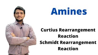 Amines  L 5 curtius and schmidt rearrangement reactionsNCERTNEET JEE [upl. by Novart]