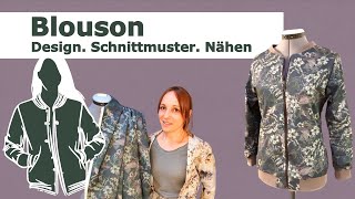 BlousonCollegejacke  Wie näht man Futter Kragen und Co [upl. by Rawlinson]