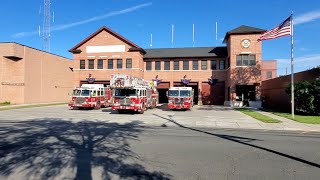 EnglewoodNJ FIre Department Truck 1 Engine 3 amp Engine 2 [upl. by Masuh997]