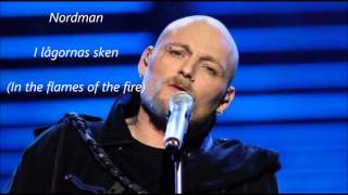 NordmanI lågornas sken Melodifestivalen 2008 ENGLISH TRANSLATION [upl. by Sahc]