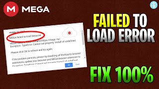 🔧Fix  Mega Nz  Failed to Load  Error Fix 100 😍 [upl. by Towers]