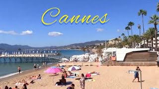 КАННЫ  Cannes Beach Walk  France  September [upl. by Hike]