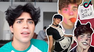 reacting to my CRINGIEST tiktok phase [upl. by Ybur]