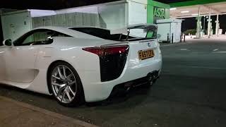 Lexus LFA start up and flyby sound [upl. by Irab]