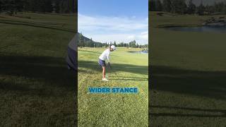 Make sure to do this when you’re hitting off a sidehill lie golf [upl. by Ocinom746]