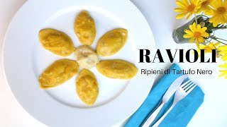 RAVIOLI AL TARTUFO NERO  Ricette di Gabri [upl. by Aihsemaj]