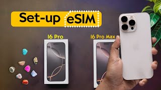 iPhone 16 ProiPhone 16 Pro Max How to Setup eSIM  Add eSIM Easily on iPhone 16 Pro [upl. by Busch417]