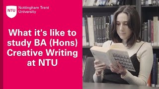 Megan Sprous on studying BA Hons Creative Writing at NTU [upl. by Oicram179]