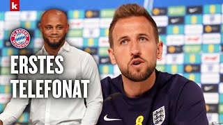 Kane verrät So lief das erste Telefonat mit BayernTrainer Kompany [upl. by Annaili]