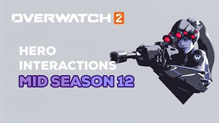 Overwatch 2  Hero Interactions Mid Season 12 [upl. by Bevon39]