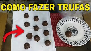 COMO FAZER TRUFAS SUPER FÁCIL [upl. by Ennairej]