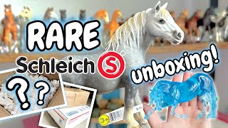 Huge RETIRED Schleich Haul  RARE WIA Horse Unboxing [upl. by Aihsemot]