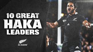 10 Great All Blacks haka leaders [upl. by Enilrahc]