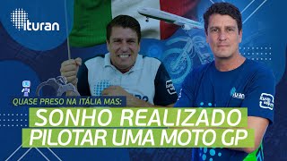 Sonho Realizado Leandro Mello Pilota em um GP pela Primeira Vez e Quase é Preso na Itália 🏍️ [upl. by Allac]