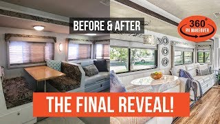 THE FINAL REVEAL Before amp After RV Renovation  RVLOVEs Ultimate RV Makeover Ep 8  DIY Remodel [upl. by Rednal80]