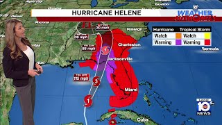 Tracking Helene 6 am forecast [upl. by Aicen913]