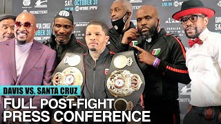 GERVONTA DAVIS VS LEO SANTA CRUZ  FULL POSTFIGHT PRESS CONFERENCE DAVIS VS SANTA CRUZ [upl. by Eillit]