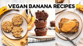 MUST TRY Overripe Banana Recipes Vegan [upl. by Maroj]