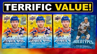 Opening 3 202425 Upper Deck Series 1 Hockey Retail Blaster Boxes [upl. by Dahc]