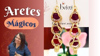 TE ENSEÑO a elaborar estas bellezas de ARETES😀 Ven y acompáñame😍 [upl. by Lopes810]