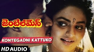 Kontegadni Kattuko Full Song  Gentleman Songs  Arjun Madhubala AR Rahman  Telugu Songs [upl. by Norvall]