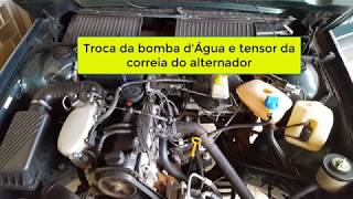 Troca da Bomba Dágua motor AP 1 8 [upl. by Ayalat]