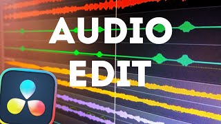 How To Edit Audio In Davinci Resolve 19  Basic Tutorial For Beginners [upl. by Ruffina]