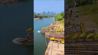 Truck unloading raft into river [upl. by Bellew]