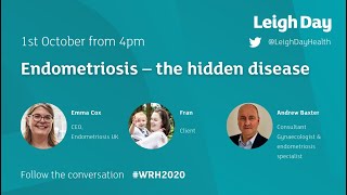 Webinar Endometriosis  the hidden disease WRH2020  Leigh Day [upl. by Jacobina]