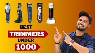 Top 5 Best Trimmers under 1000 in India 2023  Best Trimmer for men  For Both Men and Women [upl. by Tiffanle]