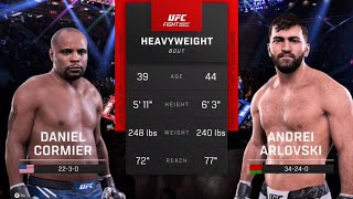 Daniel Cormier vs Andrei Arlovski Round 1 of the Heavyweight GOAT Tournament UFC 5 Simulation [upl. by Gib506]