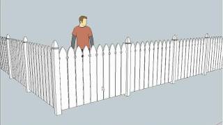 SketchUp Fencing Lessons Part Awmv [upl. by Vitus763]