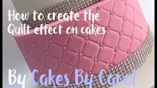 How to Create a Quilt Pattern on Your Cake  Step by Step Tutorial [upl. by Damick]