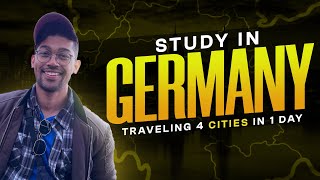 Visiting OVGU Magdeburg Halle Leipzig and TU Chemnitz in 1 day  Study in Germany vlog [upl. by Nilyad76]