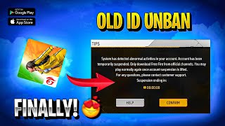 FINALLY FREE FIRE ALL ID UNBAN 🔥  HOW TO UNBAN SUSPENDED ACCOUNT  FREE FIRE ID UNBAN KAISE KARE [upl. by Oren]