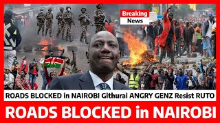 Kimeumana‼️ROADS BLOCKED in NAIROBI Githurai ANGRY Genz RESIST RUTO ahead of MEGA DEMOSTRATIONS [upl. by Jonme897]