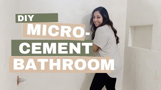 Microcement Bathroom How to Apply from Start to Finish [upl. by Eimas]