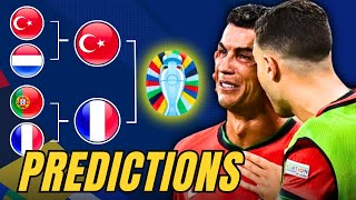 EURO 2024 QUARTER FINAL PREDICTIONS [upl. by Nedle]