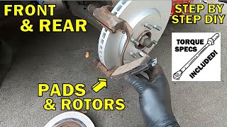 20052012 Nissan Pathfinder Front amp Rear Brake Replacement [upl. by Ledniahs]