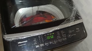 HOW TO USE A HISENSE AUTOMATIC 8KG TOP LOADER WASHING MACHINE WITHOUT RUNNING WATER washingmachine [upl. by Vano]