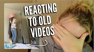 REACTING TO OLD VIDEOS [upl. by Jessie]