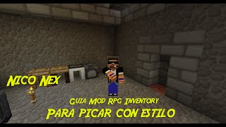 Nico Nex  Minecraft  Guia Mod Rpg Inventory 172 [upl. by Hunt207]