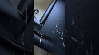 How to vinyl wrap a kitchen worktop Watch until the end Coverstyl U50 🤩 kitchen kitchenwrapping [upl. by Hana]