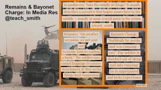 Comparing Remains and Bayonet Charge Power and Conflict Poetry powerandconflict [upl. by Lubet]