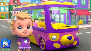 Baby Big Cheese Roues Dans le Bus  Plus Véhicules Rimes pour Enfants en Français [upl. by Trinia]