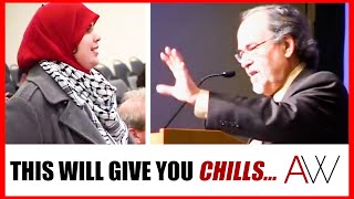 Jewish speaker EXPOSES radical protester for what she really is during tense face off [upl. by Tiphany322]